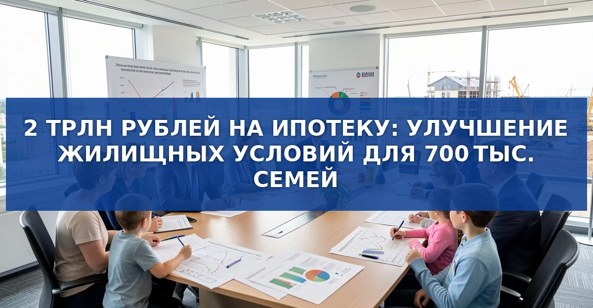 Государственная поддержка жилья в 2025 году: 2 трлн рублей для 700 тысяч семей