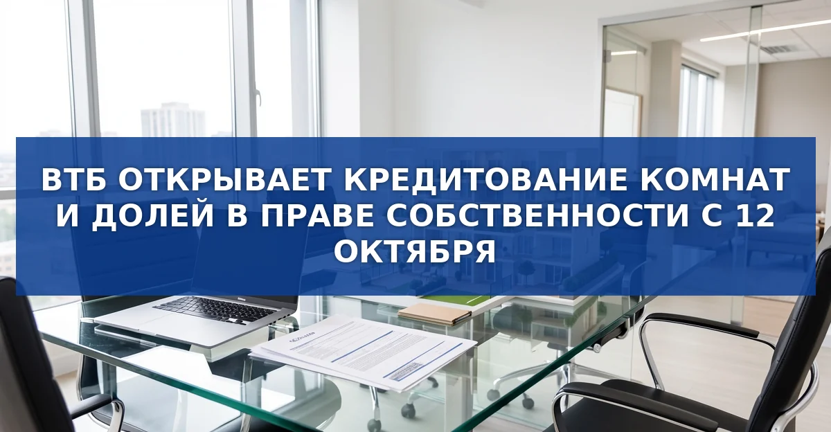 ВТБ открывает ипотеку на отдельные комнаты и доли в недвижимости