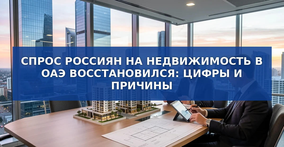 Российский спрос на недвижимость в ОАЭ восстанавливается: Дубай лидирует