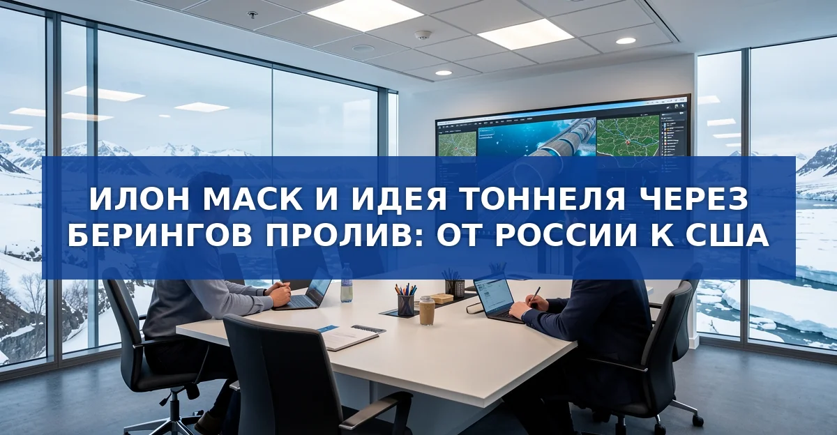 Тоннель через Берингов пролив: идея России и США от The Boring Company