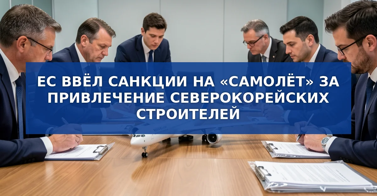ЕС ввёл санкции против воздушного судна «Самолёт» за сотрудничество с Северной Кореей