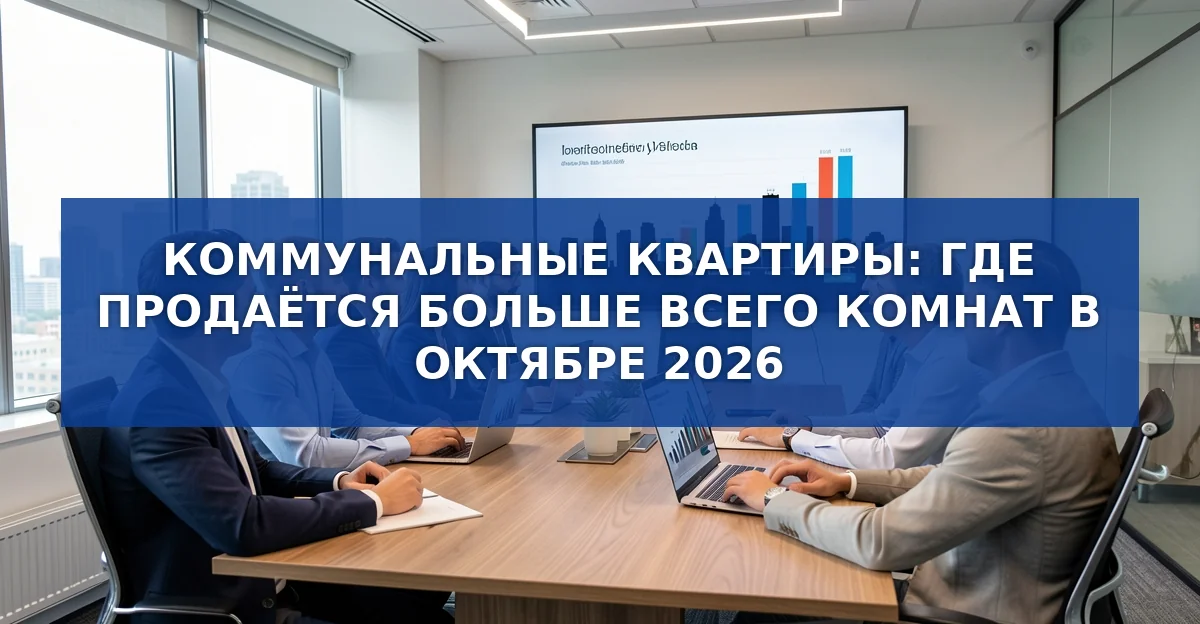 Коммунальные квартиры: где в октябре 2026 года продаётся больше всего комнат