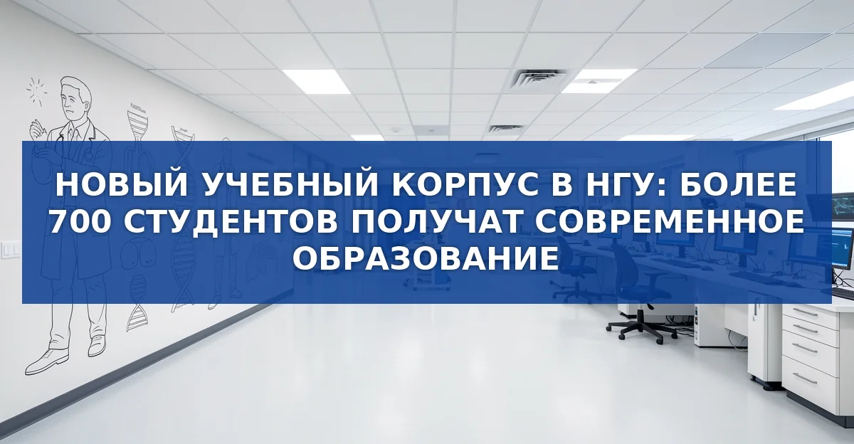 Новый учебный корпус НГУ: современный центр для будущих медиков, фармацевтов и психологов