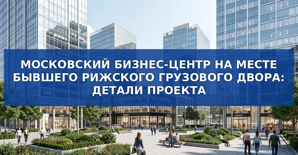 Одобрена архитектурная концепция нового бизнес‑центра в Марьиной роще