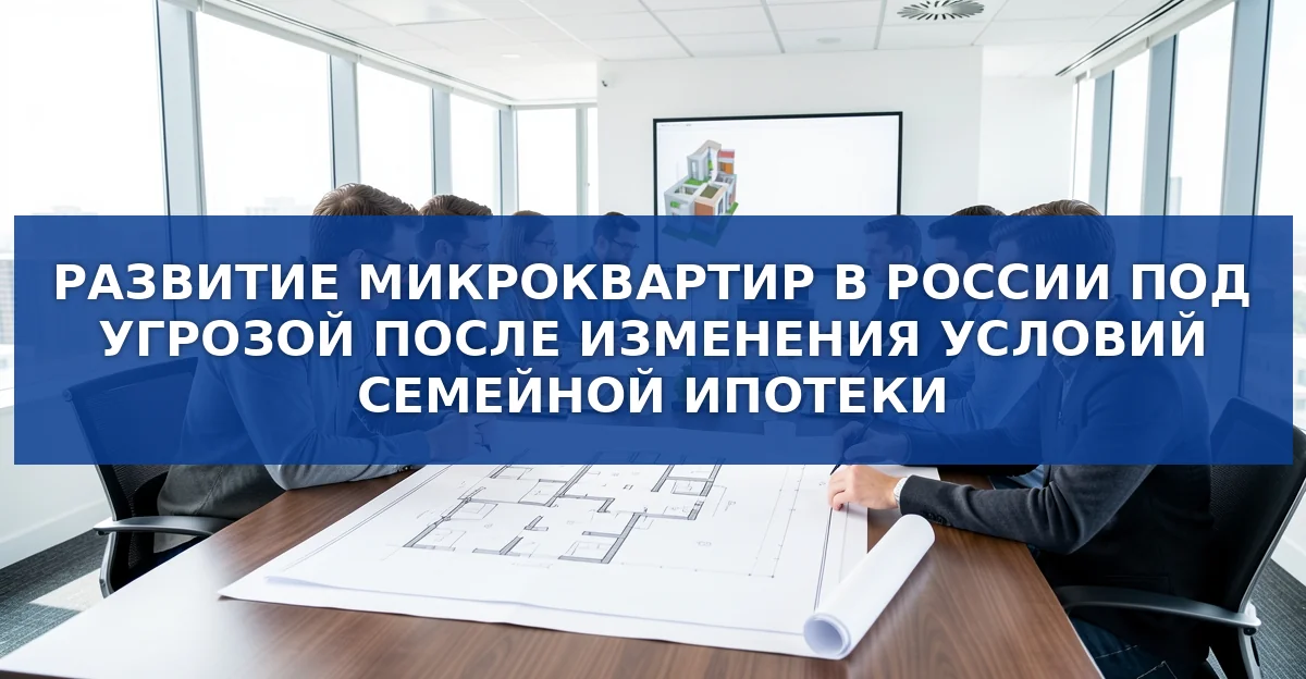 Снижение интереса к микроквартирам после реформы семейной ипотеки: причины и последствия
