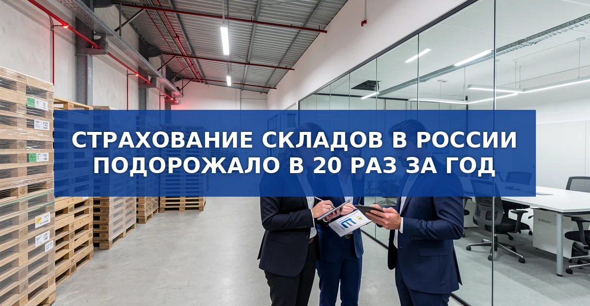 Страхование складов в России подорожало в 20 раз за год