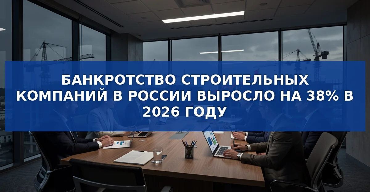 Банкротство строительных компаний в России выросло на 38%: причины и последствия