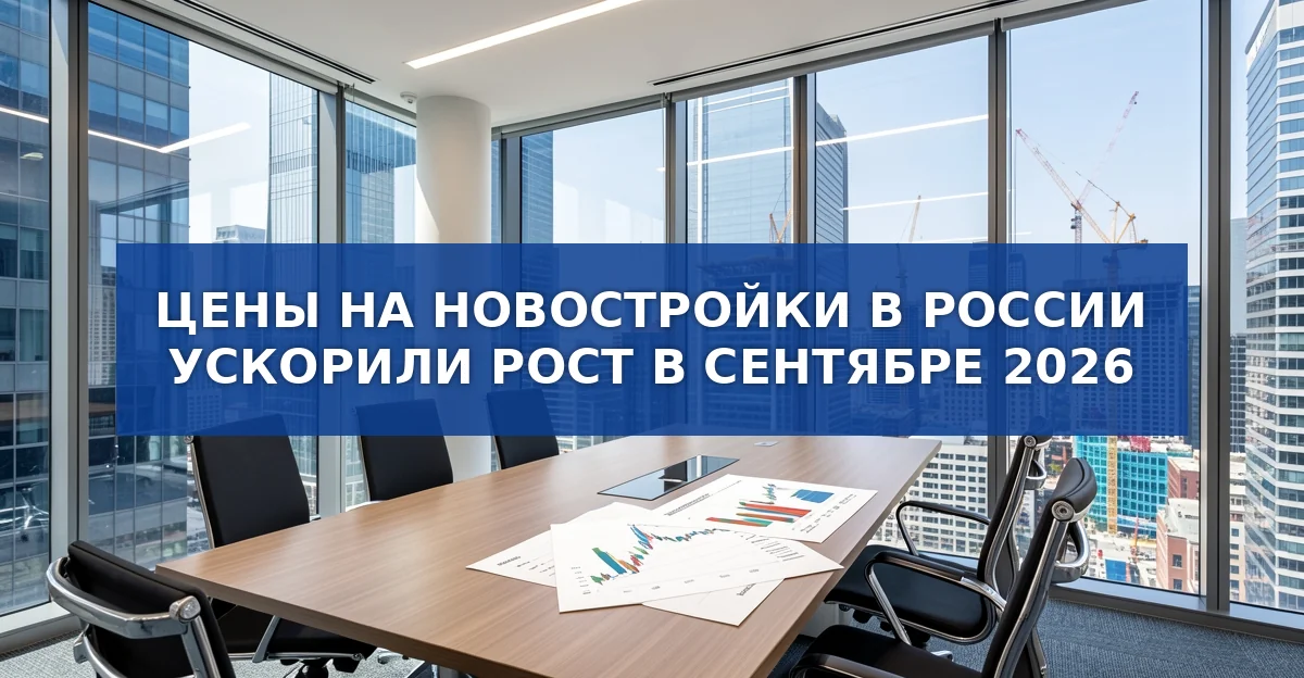 Сентябрь 2026: цены на новостройки в России ускорили рост