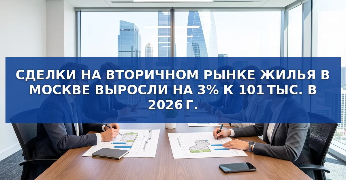 Рост сделок на вторичном рынке жилья в Москве: итоги первого полугодия 2026 г.