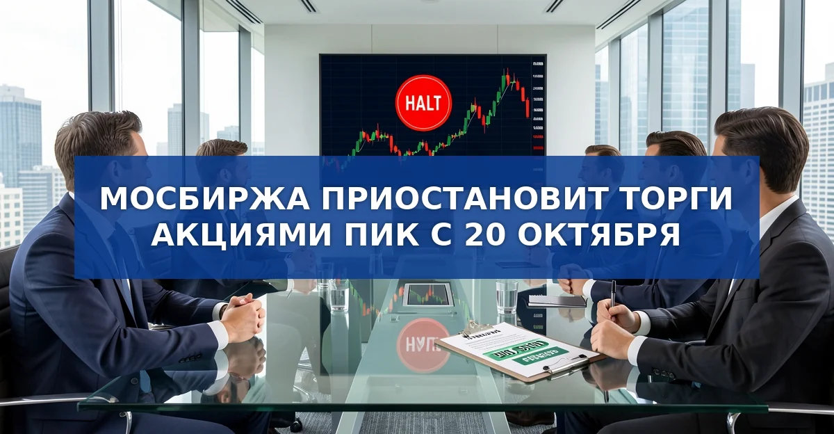 Мосбиржа приостановила торги акциями ПИК: что будет дальше