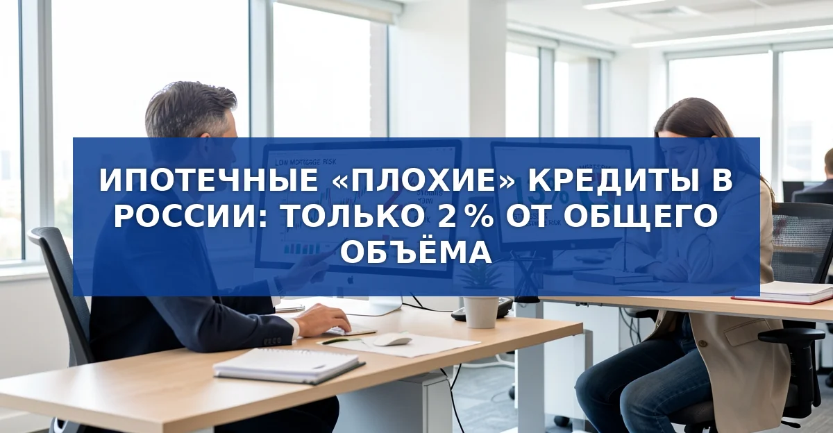 Проблемные ипотечные кредиты в России: лишь 2 % от общего объёма
