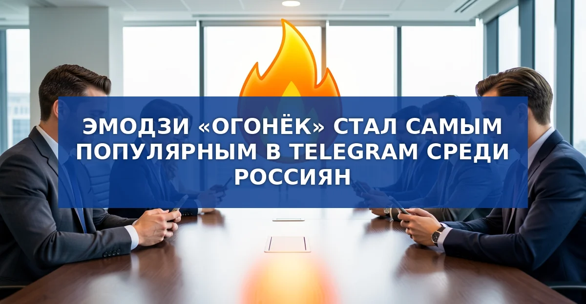 Эмодзи «Огонёк» возглавил рейтинг популярности в Telegram