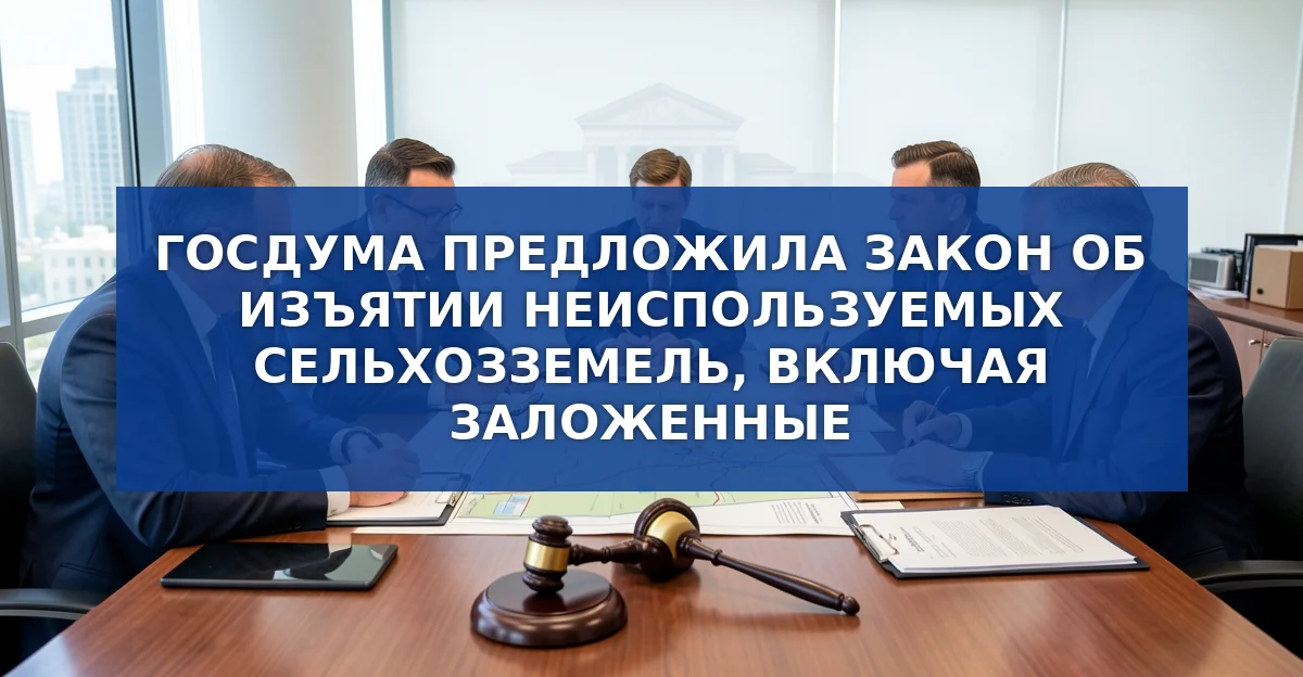 Новый законопроект позволит изымать неиспользуемые сельхозземли и аннулировать ипотеку