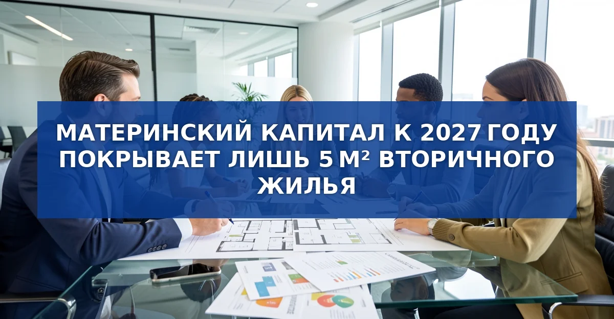 Материнский капитал к 2027 году покрывает лишь 5 квадратных метров жилья