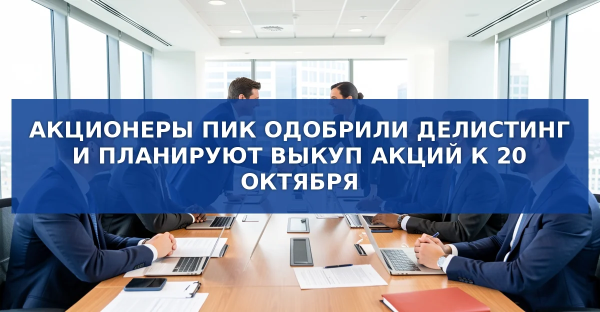 Акционеры ПИК одобрили делистинг: план выкупа акций и дальнейшие стратегии компании