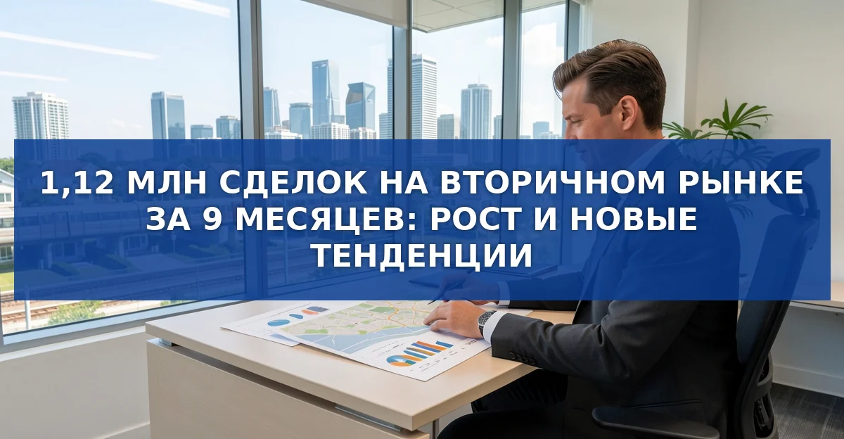 Вторичный рынок жилья в России: 1,12 млн сделок и рост в регионах