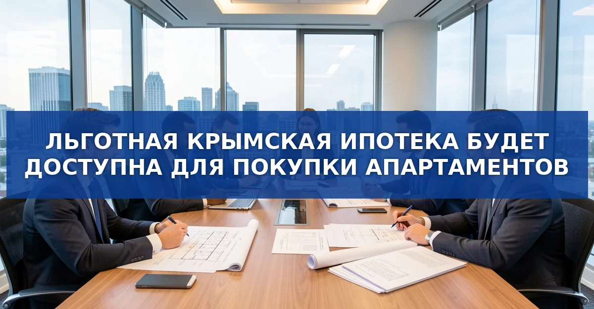 Крымская ипотека: льготные условия теперь охватывают апартаменты в Севастополе