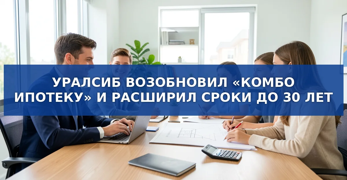 Уралсиб возобновил программу «Комбо ипотека» и расширил возможности рефинансирования