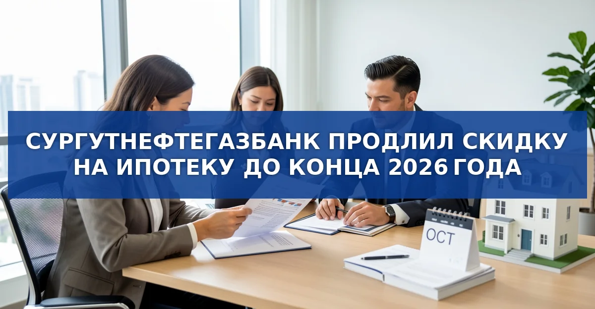 Продление акции Сургутнефтегазбанка: ипотечные скидки до 2026 года