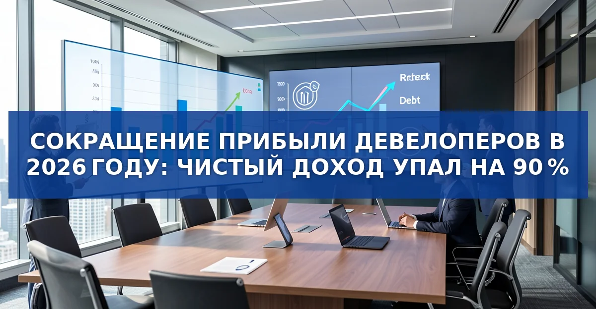 Крупнейшие девелоперы России: прибыль упала на 90 % в первой половине 2026 года