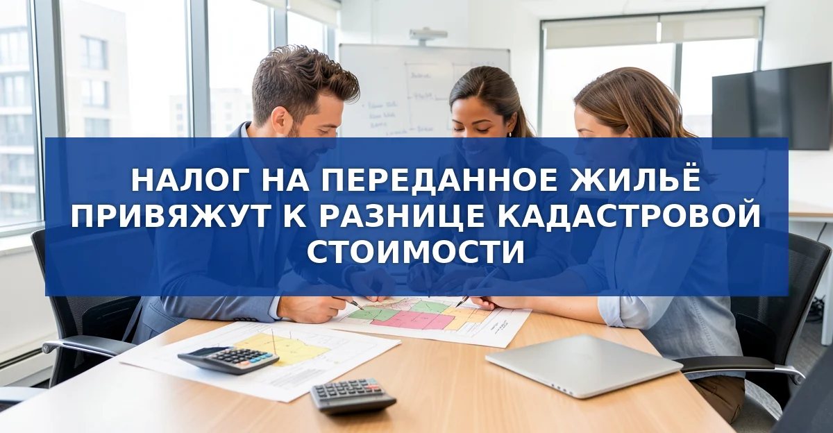 Налог на переданное жильё будет рассчитываться по разнице кадастровой стоимости