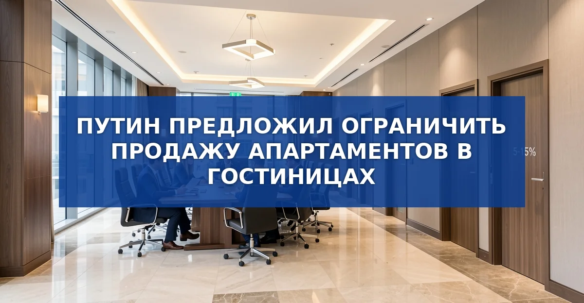 Ограничат продажу апартаментов в гостиницах: что изменится для отрасли