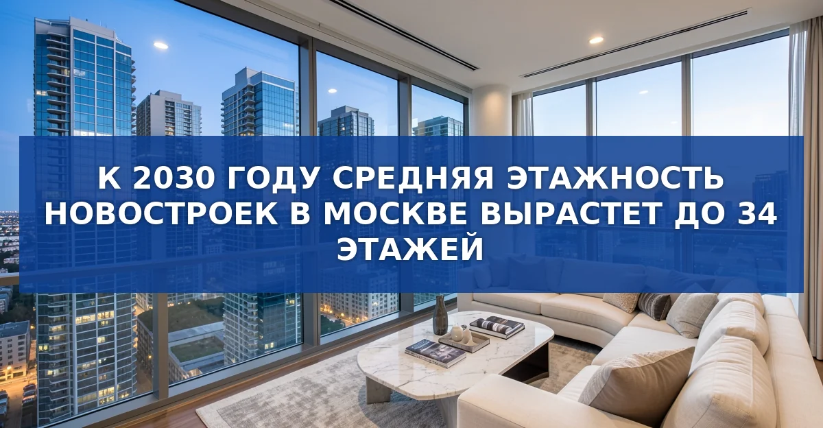 Рост этажности и премиум‑сегмента в московском строительстве к 2030 году
