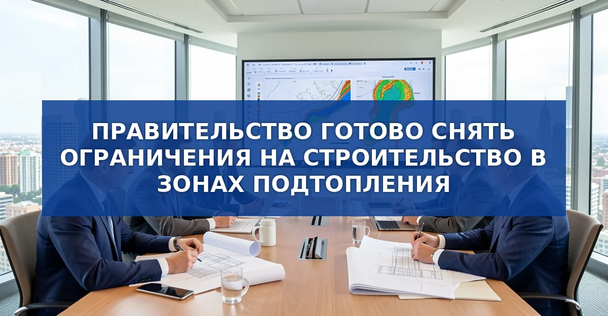 Правительство планирует снять ограничения на строительство в зонах подтопления