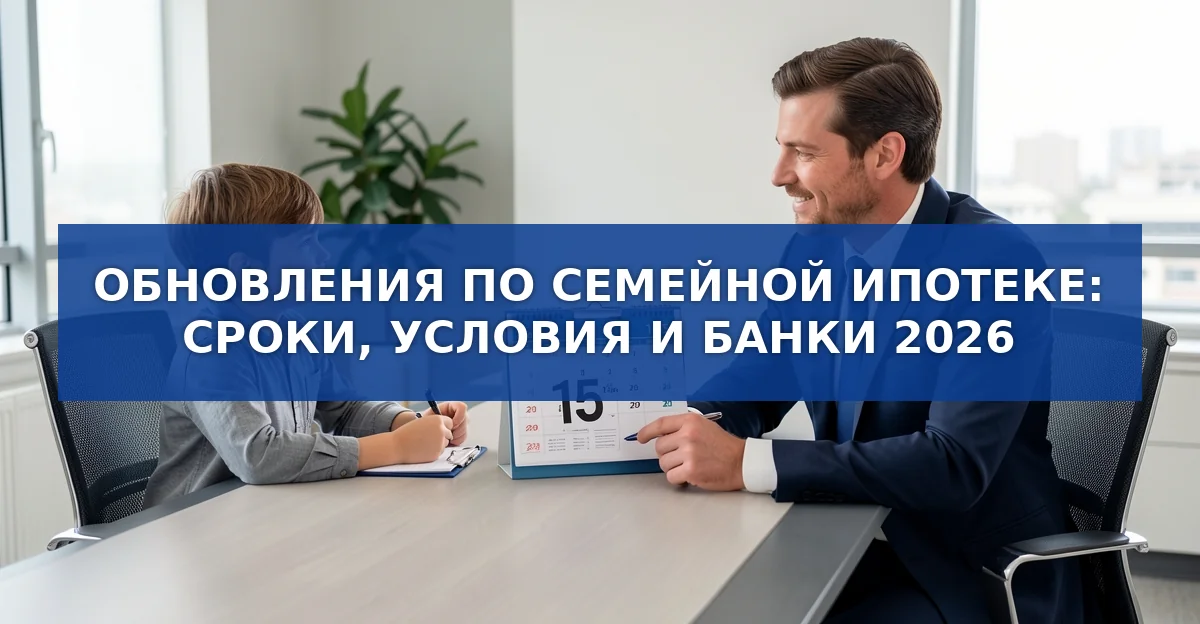 Семейная ипотека к 16 октября 2026 г.: новые сроки, банковские предпочтения и ограничения