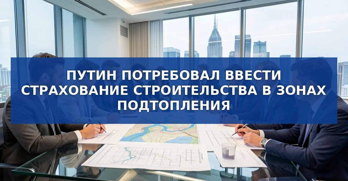 Страховые механизмы для строительства в зонах подтопления: новый указ Президента