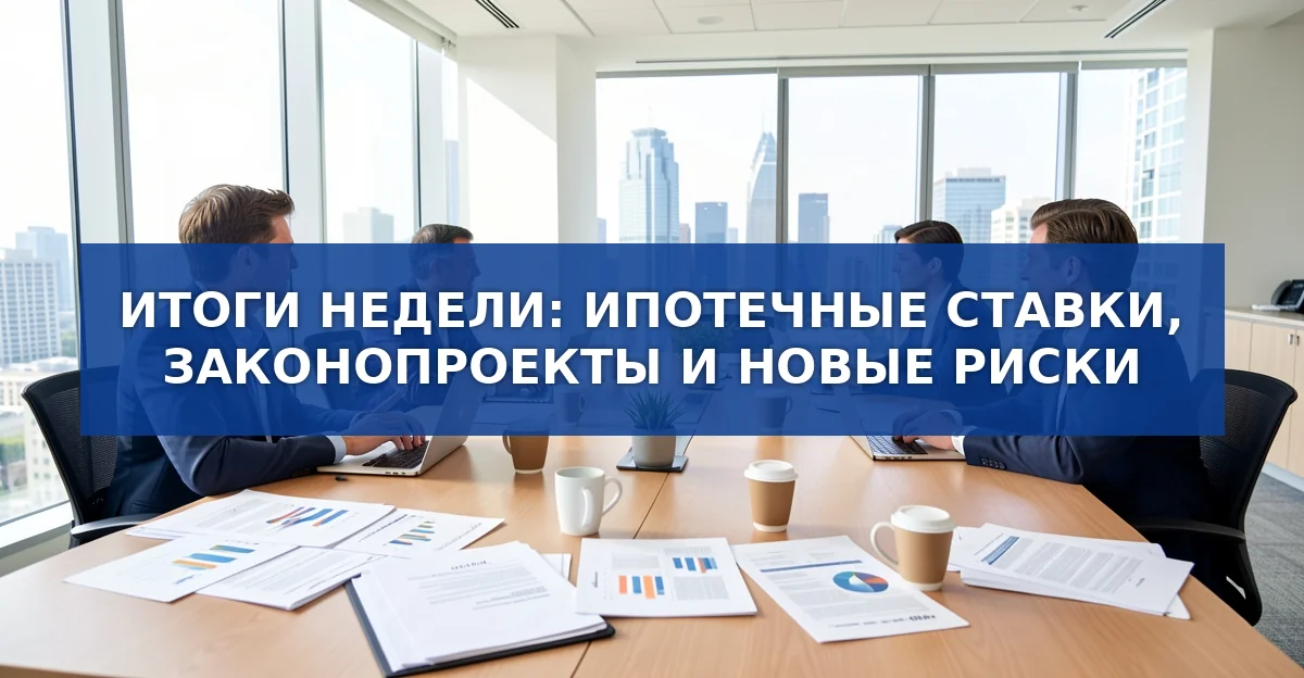 Итоги недели 12‑16 октября: банковские ставки, законодательные инициативы и новые риски в ипотеке