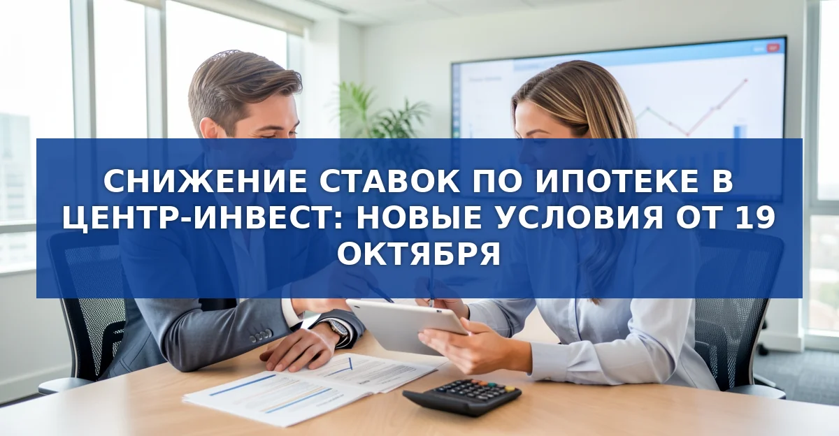 Снижение ставок по рыночной ипотеке в Банке «Центр‑инвест»: новые условия и их влияние на заемщиков