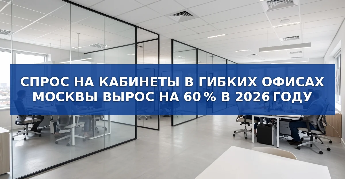 Рост спроса на кабинеты в гибких офисах Москвы: цифры, причины и перспективы