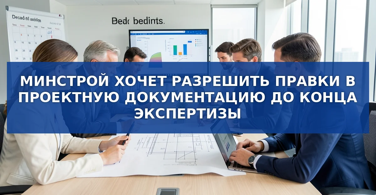 Минстрой предлагает гибкие сроки правок в проектной документации до последнего дня экспертизы