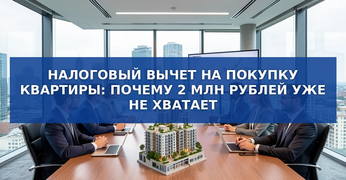 Налоговый вычет на покупку квартиры: почему 2 миллиона уже не хватает и что предлагают изменить