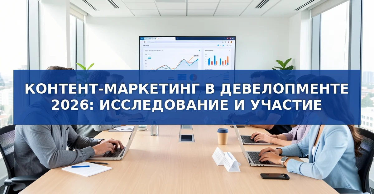 Контент‑маркетинг в девелопменте 2026: результаты отраслевого исследования
