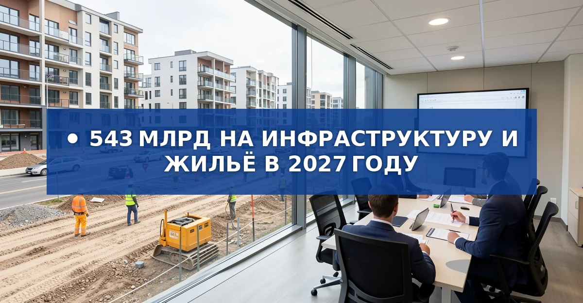 543 млрд рублей на инфраструктуру и жильё к 2027 году: детали национального проекта