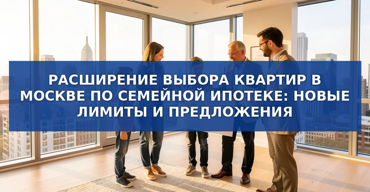 Семейная ипотека в Москве: новые лимиты и рост предложения квартир