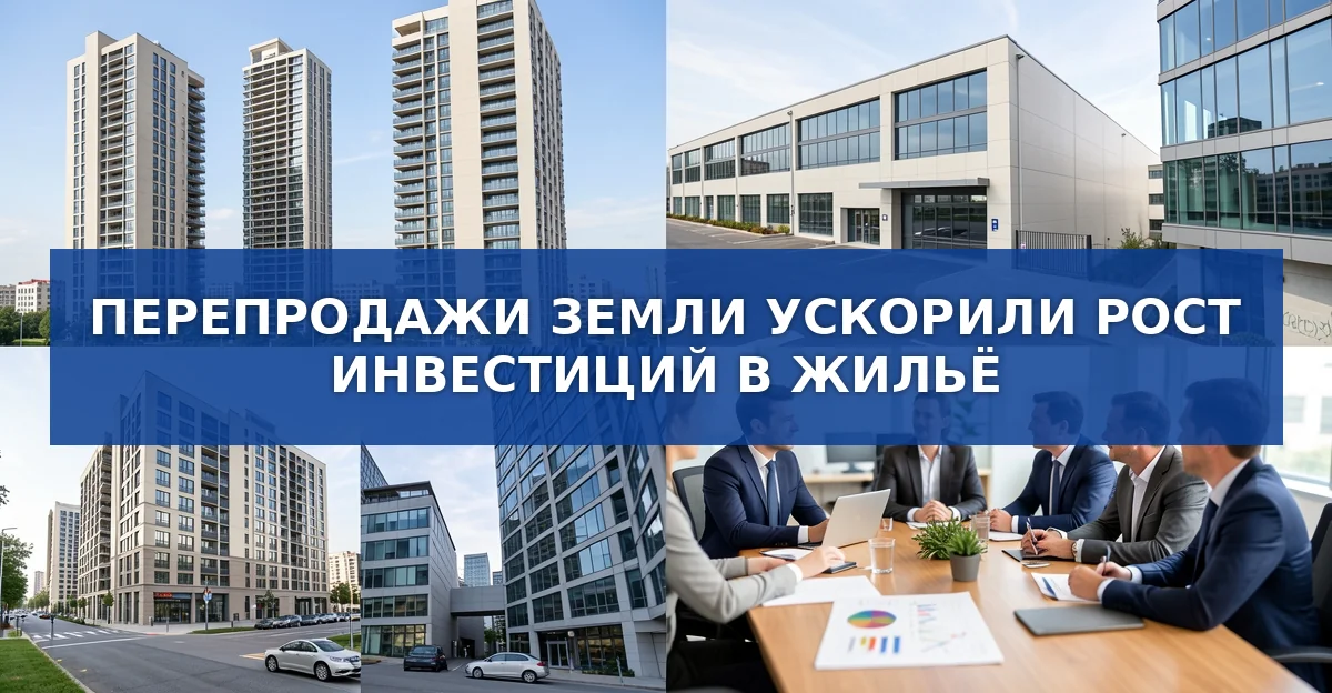Перепродажа земли ускорила рост инвестиций в жилой сектор в 2026 году