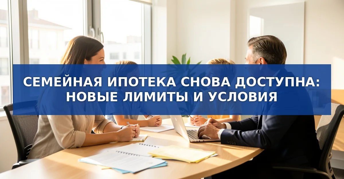 Семейная ипотека возвращается: новые лимиты и условия с 20 октября 2026 года