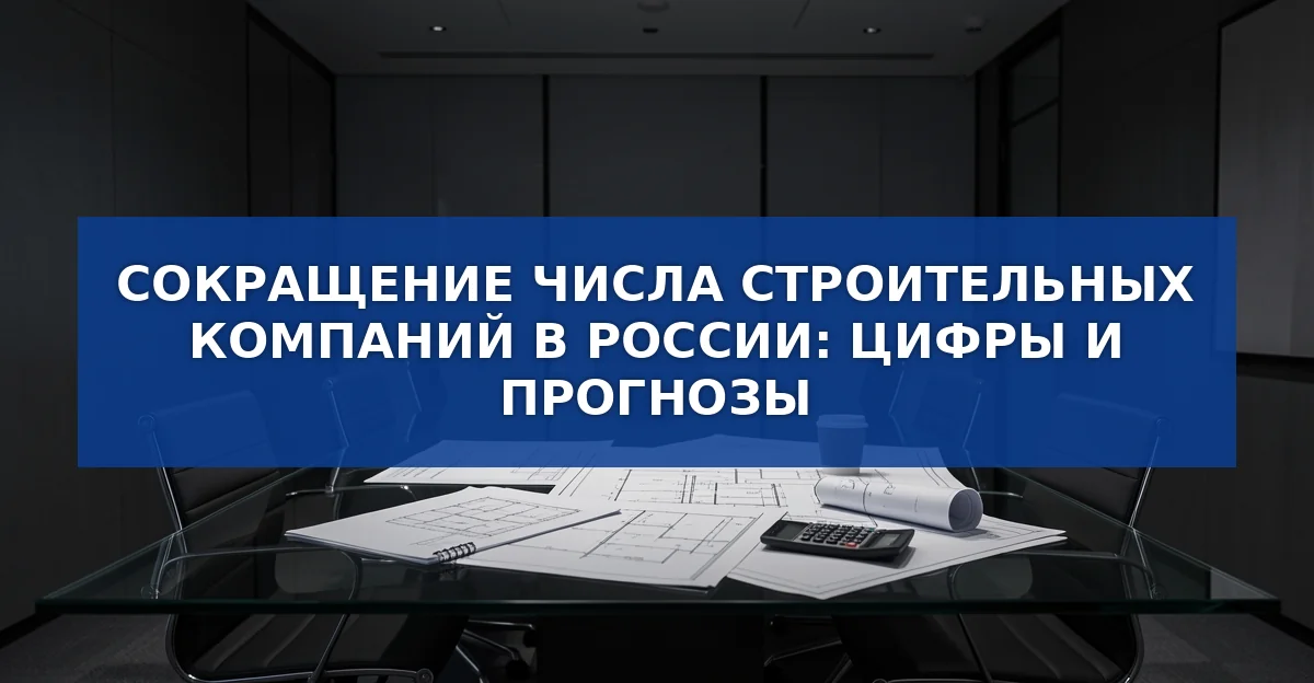 Сокращение строительных компаний в России: цифры, риски и прогнозы на 2027 год