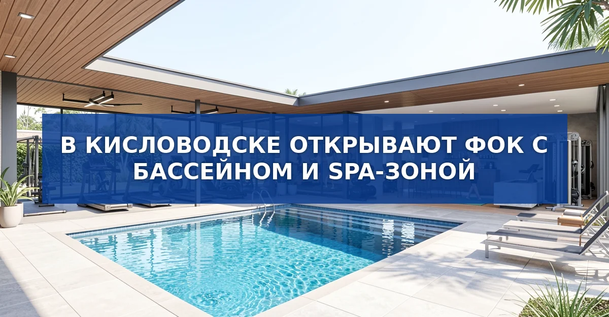 В Кисловодске открывается современный ФОК с открытым бассейном и SPA‑зоной