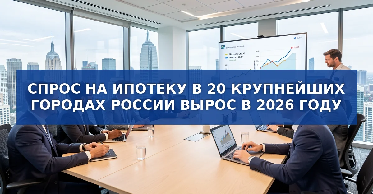 Рост спроса на ипотеку в крупнейших российских городах в 2026 году