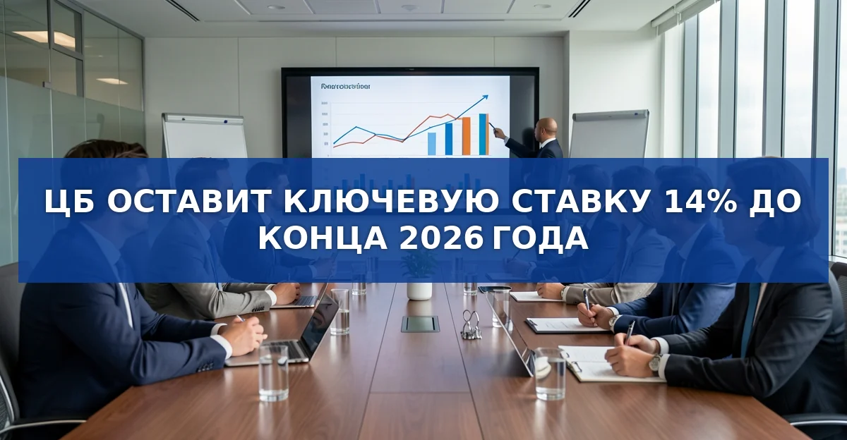 Центральный банк сохраняет ключевую ставку 14 % до конца 2026 года