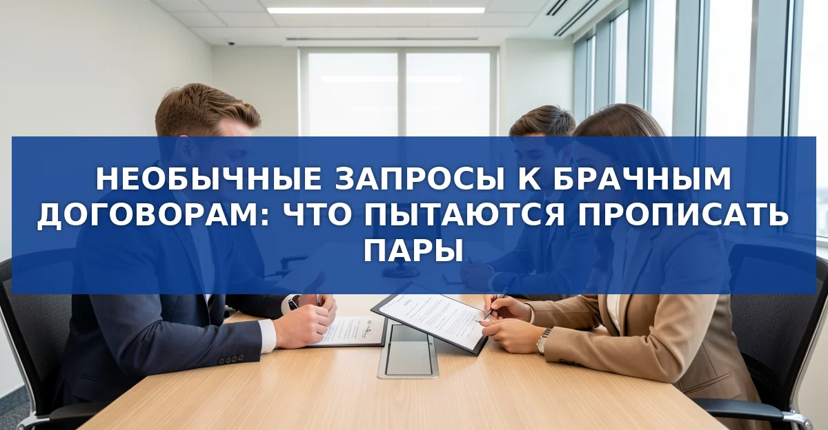 Необычные запросы к брачным договорам: что нельзя включить в юридический документ