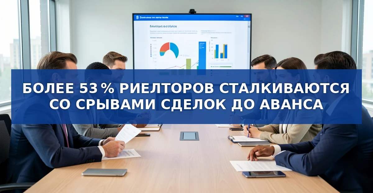 Почему более половины риелторов теряют сделки до аванса: подробный разбор