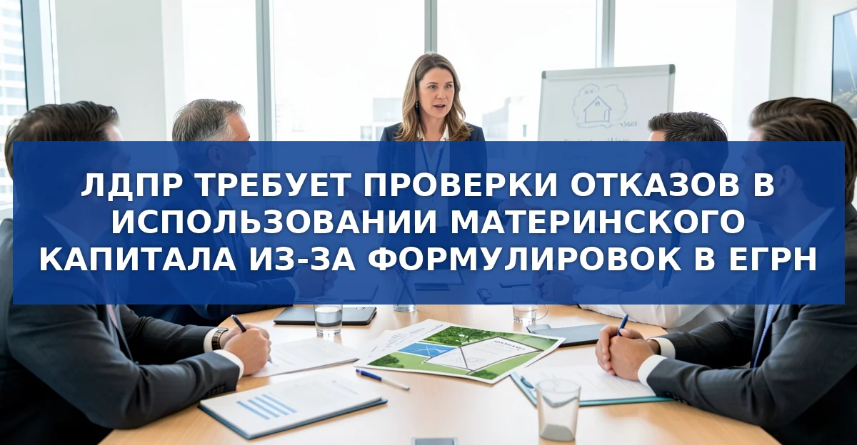 ЛДПР требует проверить отказы в использовании материнского капитала из‑за формулировки «ведение садоводства»