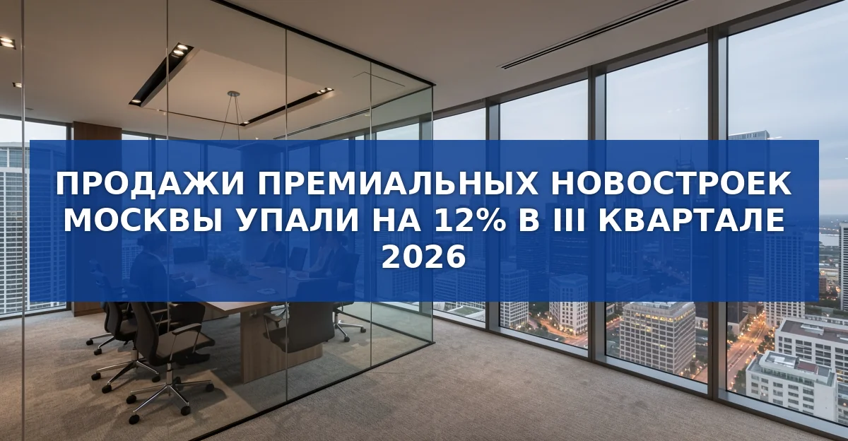 Продажи премиальных новостроек в Москве упали на 12%: причины и перспективы