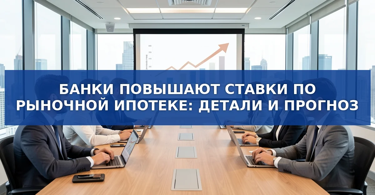 Банки повышают ставки по рыночной ипотеке: причины, текущие цифры и прогнозы