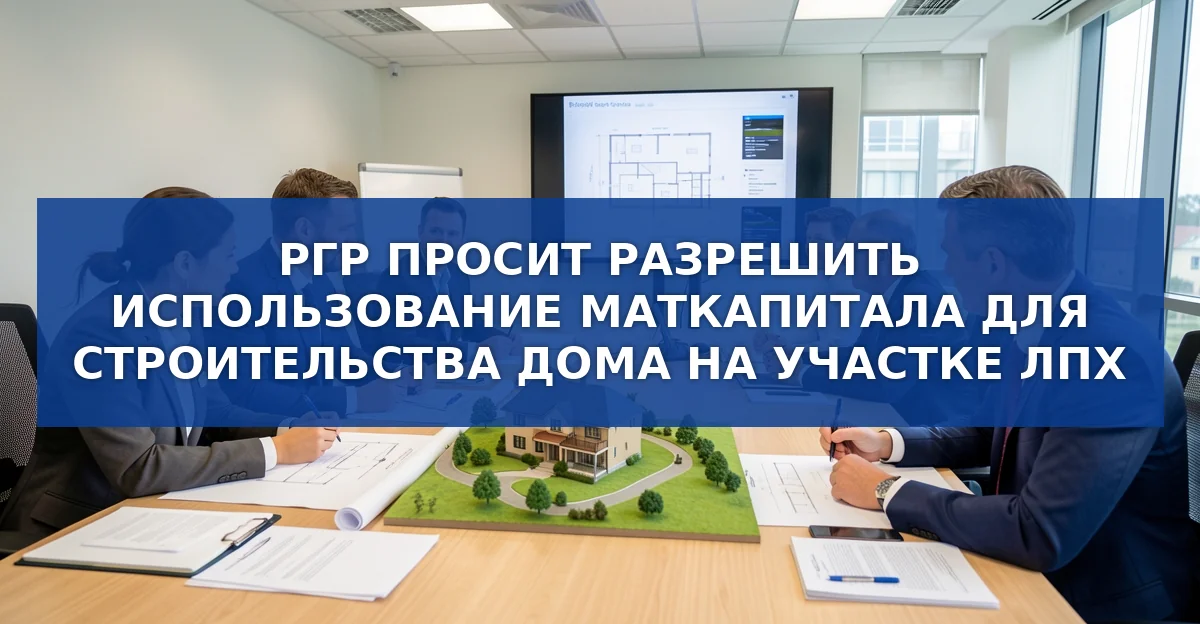 Гильдия риэлторов просит разрешить использовать материнский капитал на ЛПХ